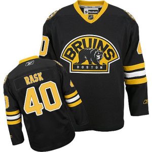 Boston Bruins Trikot #40 Tuukka Rask Authentic Schwarz Reebok 3rd
